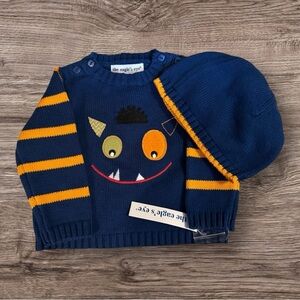 The Eagle's Eye Infant Monster Sweater with Hat - NWT